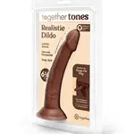 Together Toys Together Realistic Dildo with Suction Base 6.75in - Chocolate