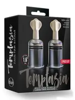 Blush Temptasia Clit And Nipple Large Twist Suckers Set Of 2 Clear