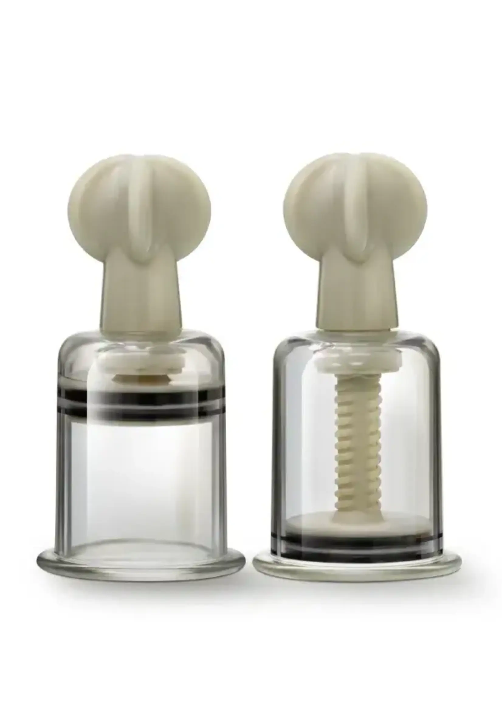 Blush Temptasia Clit And Nipple Large Twist Suckers Set Of 2 Clear