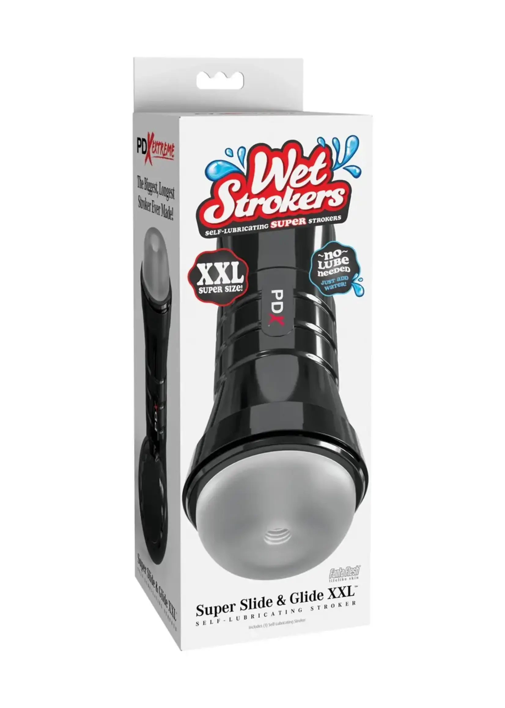Pipedream PDX Extreme Wet Strokers Super Slide & Glide XXL - Frosted