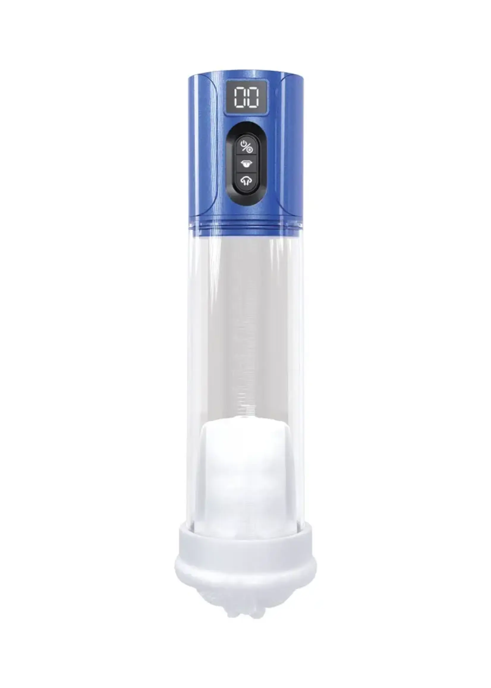Shots Pumped Pumped HyperLift 7 Function Rechargeable Masturbator - Metallic Blue