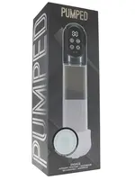 Shots Pumped Pumped Engage 6 Function Automatic Rechargeable Penis Pump - Gun Metal