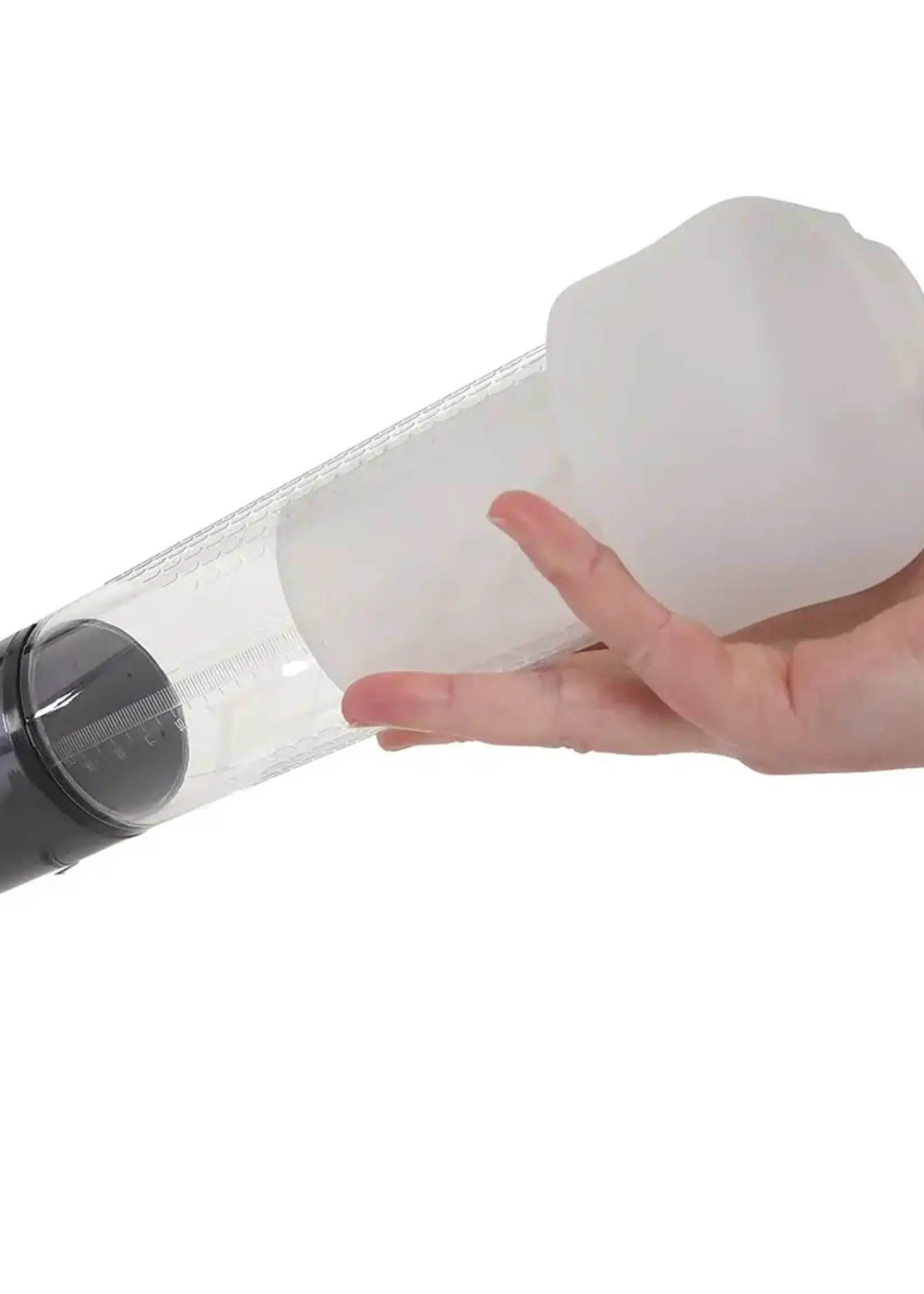 Shots Pumped Pumped Engage 6 Function Automatic Rechargeable Penis Pump - Gun Metal