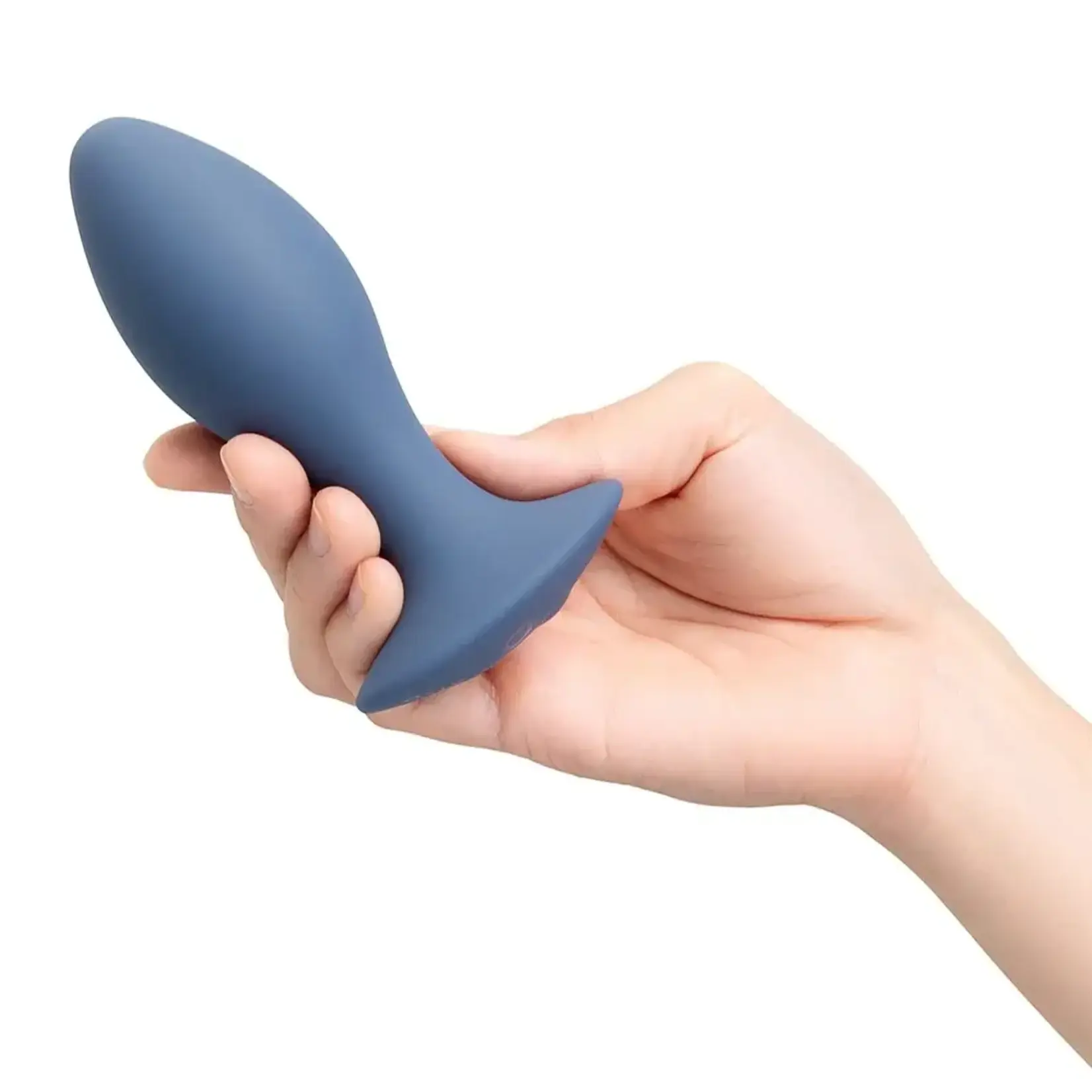 B-Vibe B-Vibe 4 Inch Rechargeable Silicone Vibing Plug - Purple