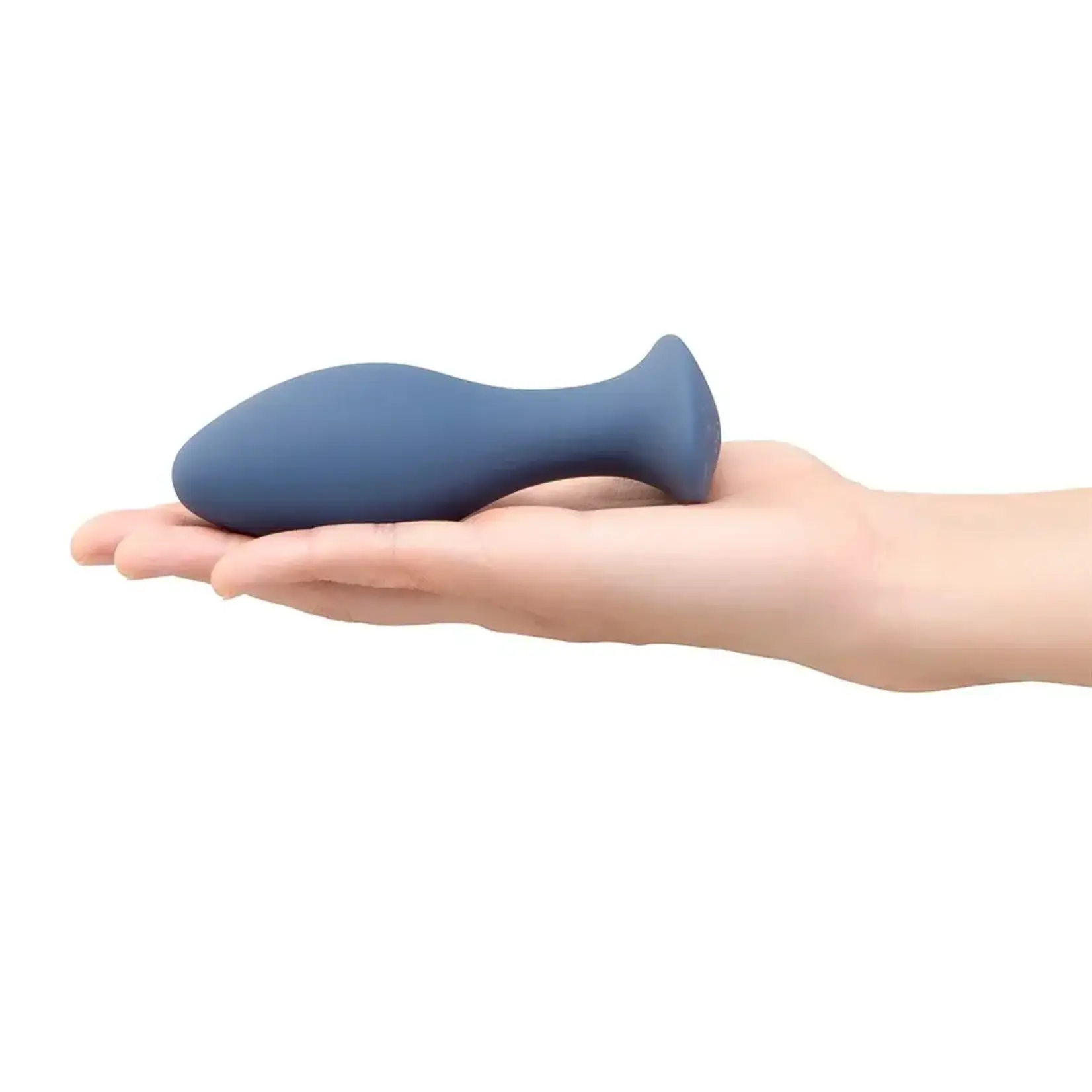 B-Vibe B-Vibe 4 Inch Rechargeable Silicone Vibing Plug - Purple