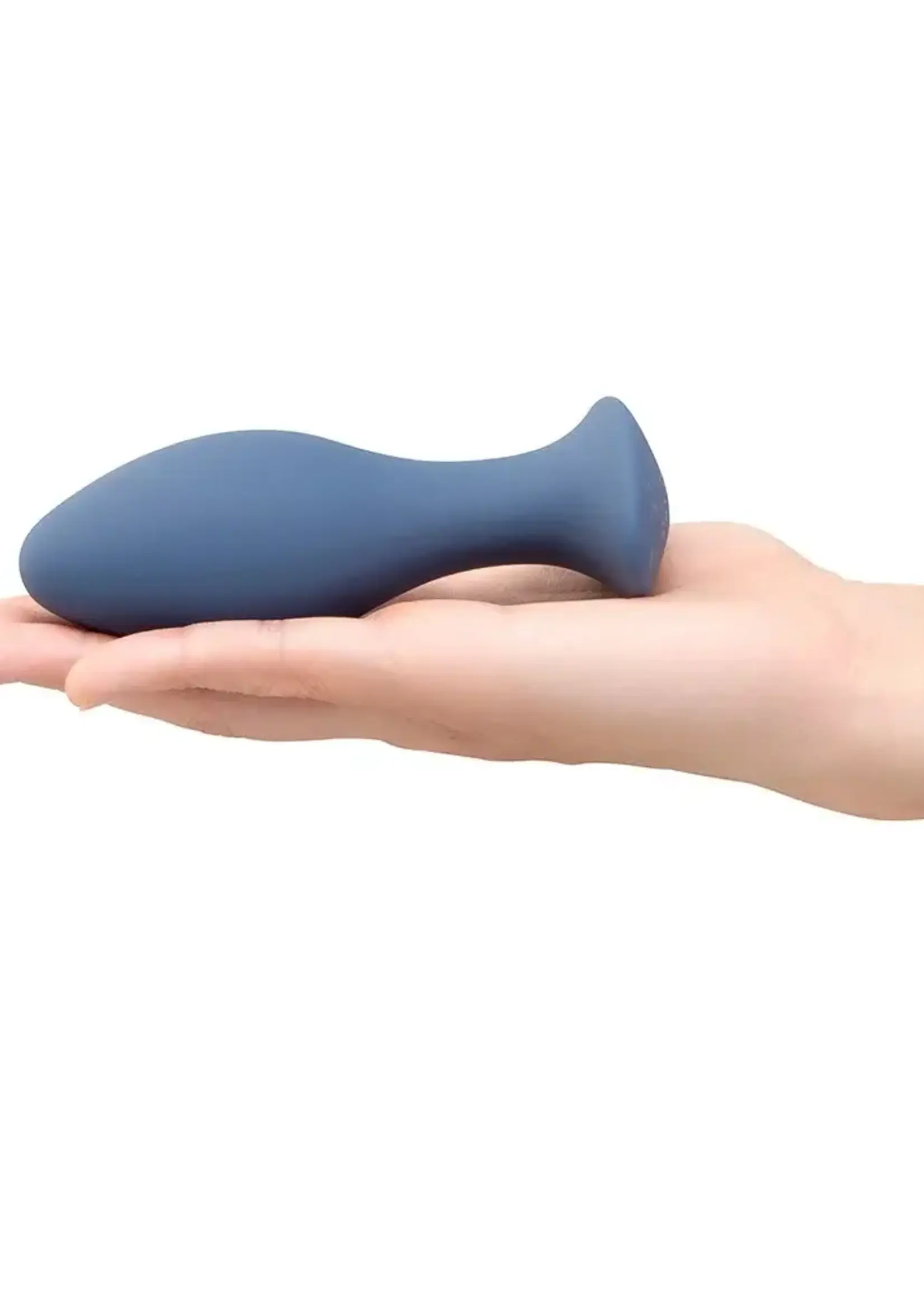 B-Vibe B-Vibe 4 Inch Rechargeable Silicone Vibing Plug - Purple