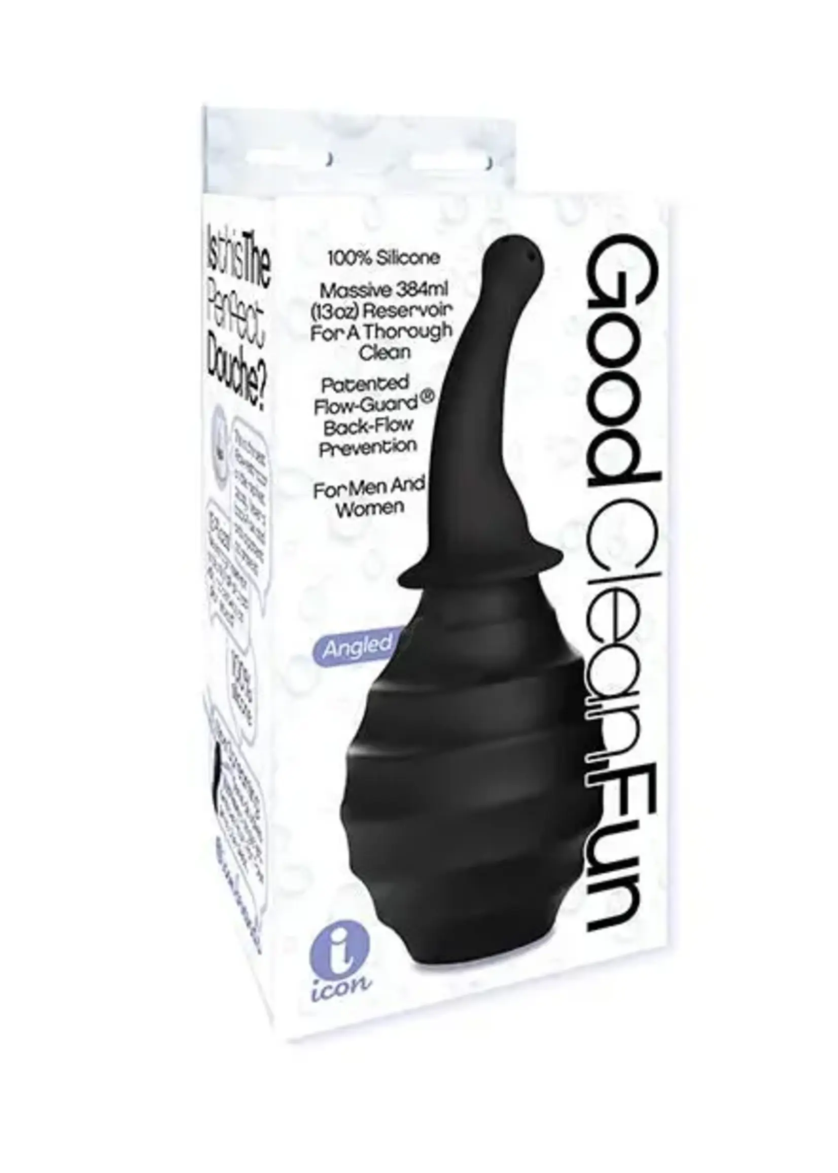 Icon Brands Good Clean Fun Angled Douche Black