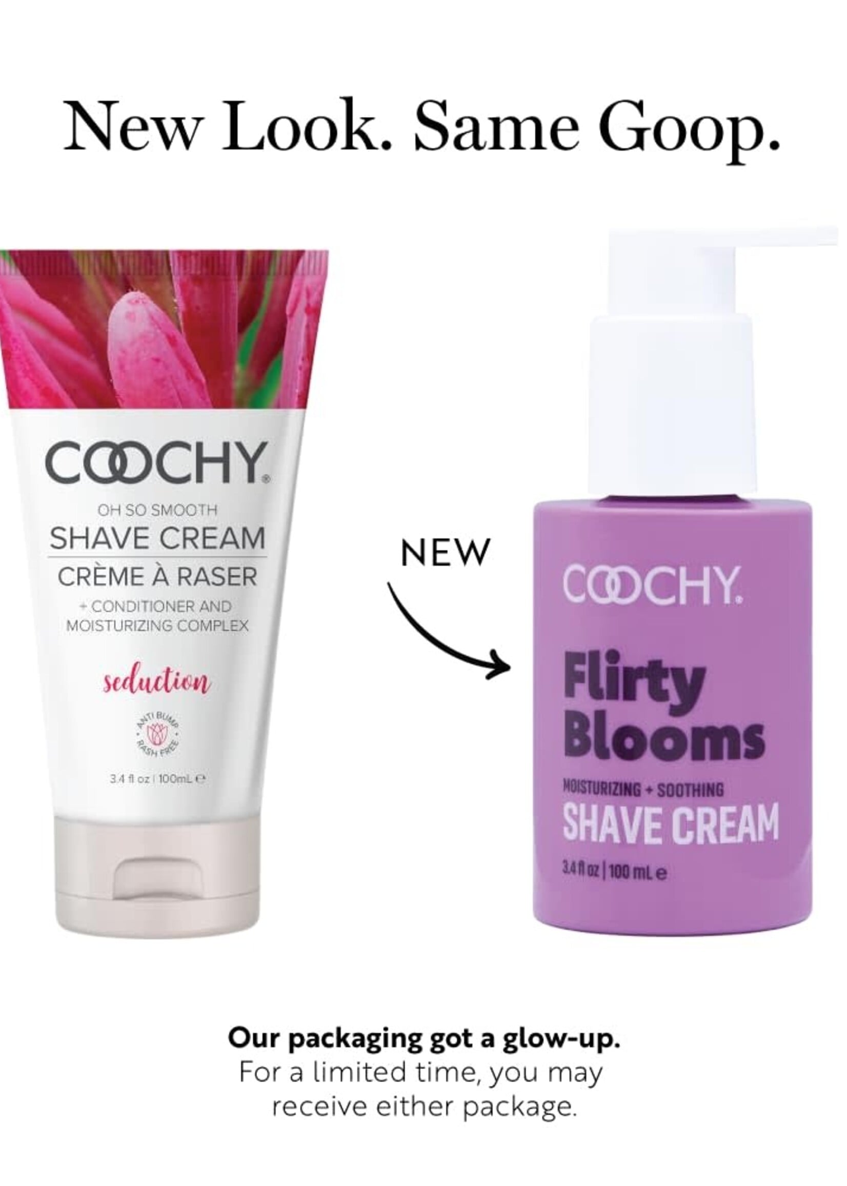 COOCHY OH SO SMOOTH Coochy Shave Cream 3.4oz Travel Size