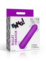 XR Brands Bang Bang Bullet Rechargeable Silicone Vibrator - Purple