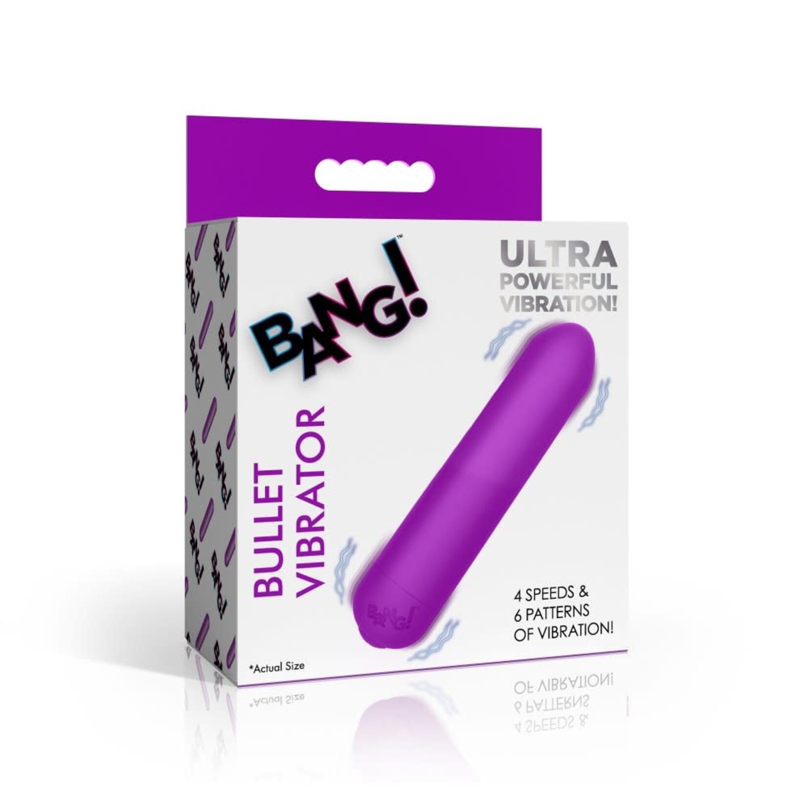 XR Brands Bang Bang Bullet Rechargeable Silicone Vibrator - Purple