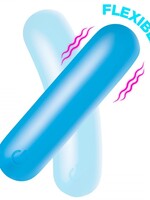 XR Brands Bang Bang Flexible Rechargeable Silicone Bullet - Blue