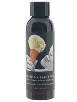 Earthly Body French Vanilla Edible Massage Oil 2 Oz