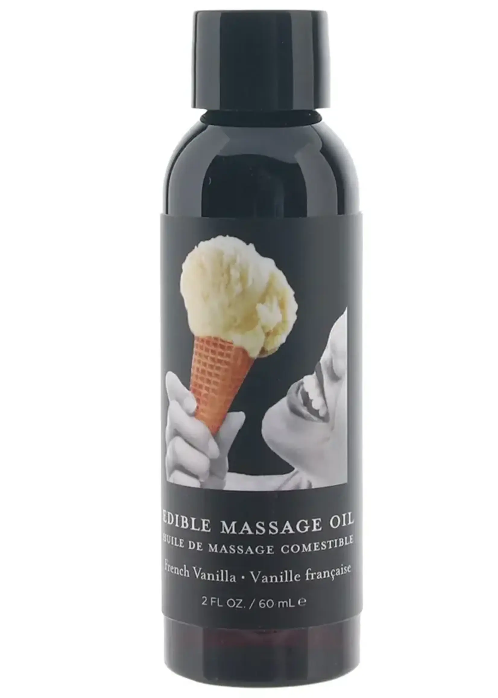 Earthly Body French Vanilla Edible Massage Oil 2 Oz