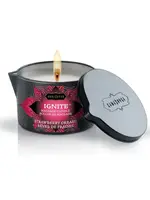 Kamasutra Ignite Strawberry Dreams Massage Candle - 6 Oz.