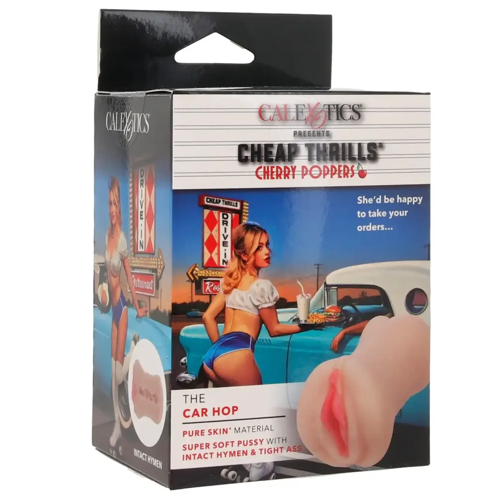 Calexotics Cheap Thrills Cherry Poppers The Car Hop Stroker - Pussy - Vanilla