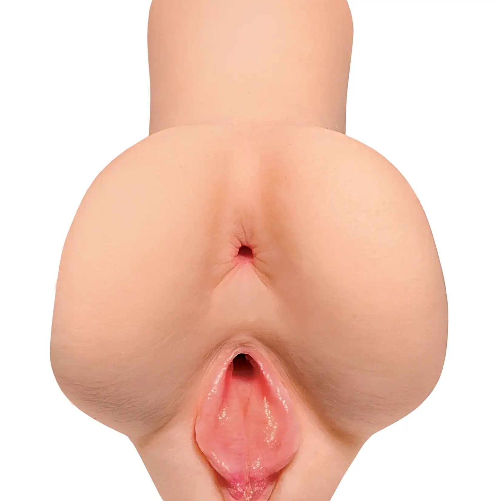 Pipedream PDX Extreme Wet Pussies Pick Your Pleasure Control Freak Self Lubricating Vibrating Stroker with Remote - Pussy/Ass - Vanilla