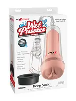 Pipedream PDX Extreme Wet Pussies Pump System Deep Suck Self Lubricating Stroker - Vanilla/Clear