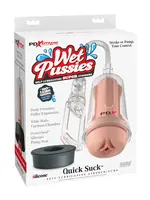 Pipedream PDX Extreme Wet Pussies Self Lubricating Pump System Deep Suck - Vanilla/Clear
