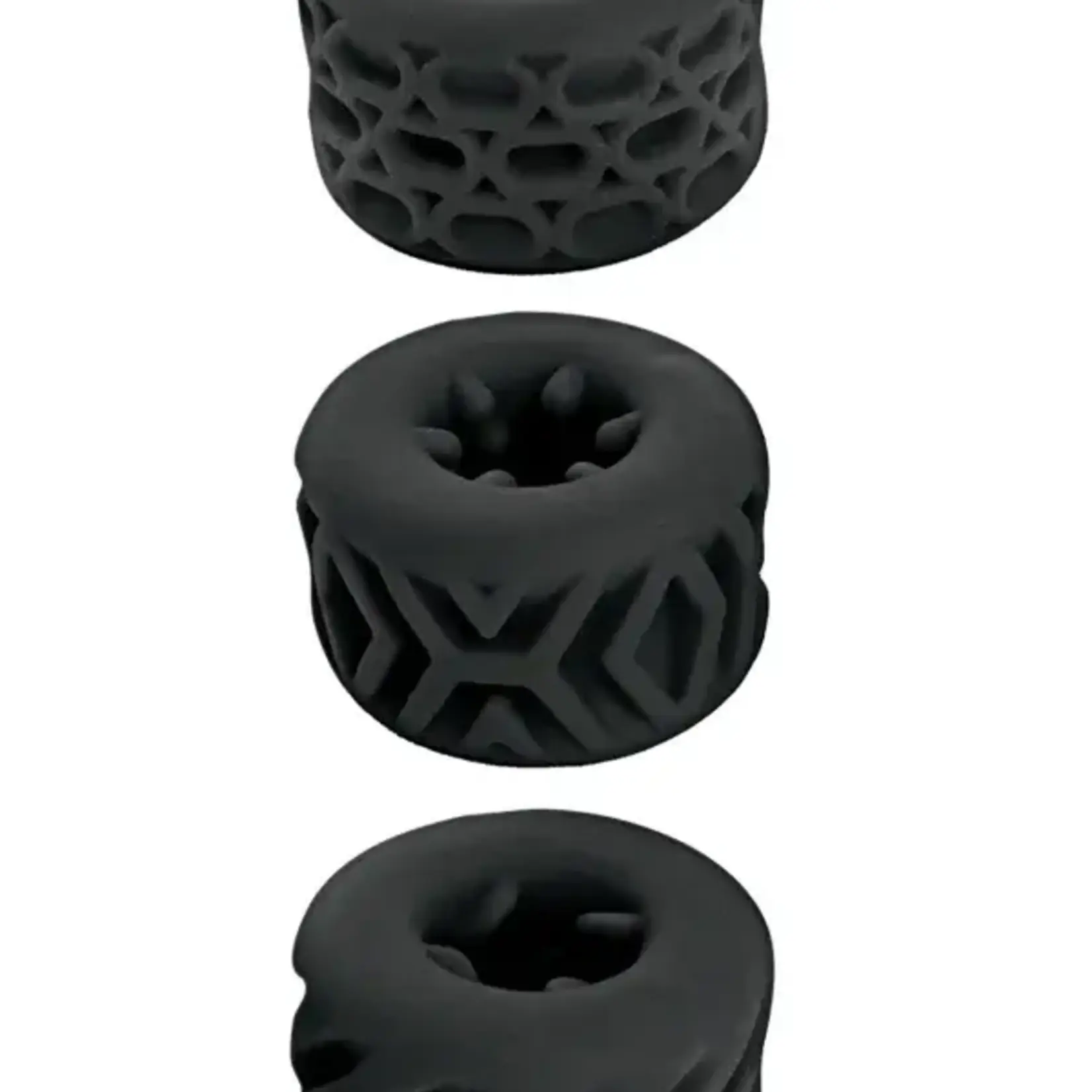 NassToys Super Stretchy Stroker Rings Black