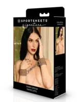 Sportsheets Signature Dawn Dream Handcuffs - Brown/Silver
