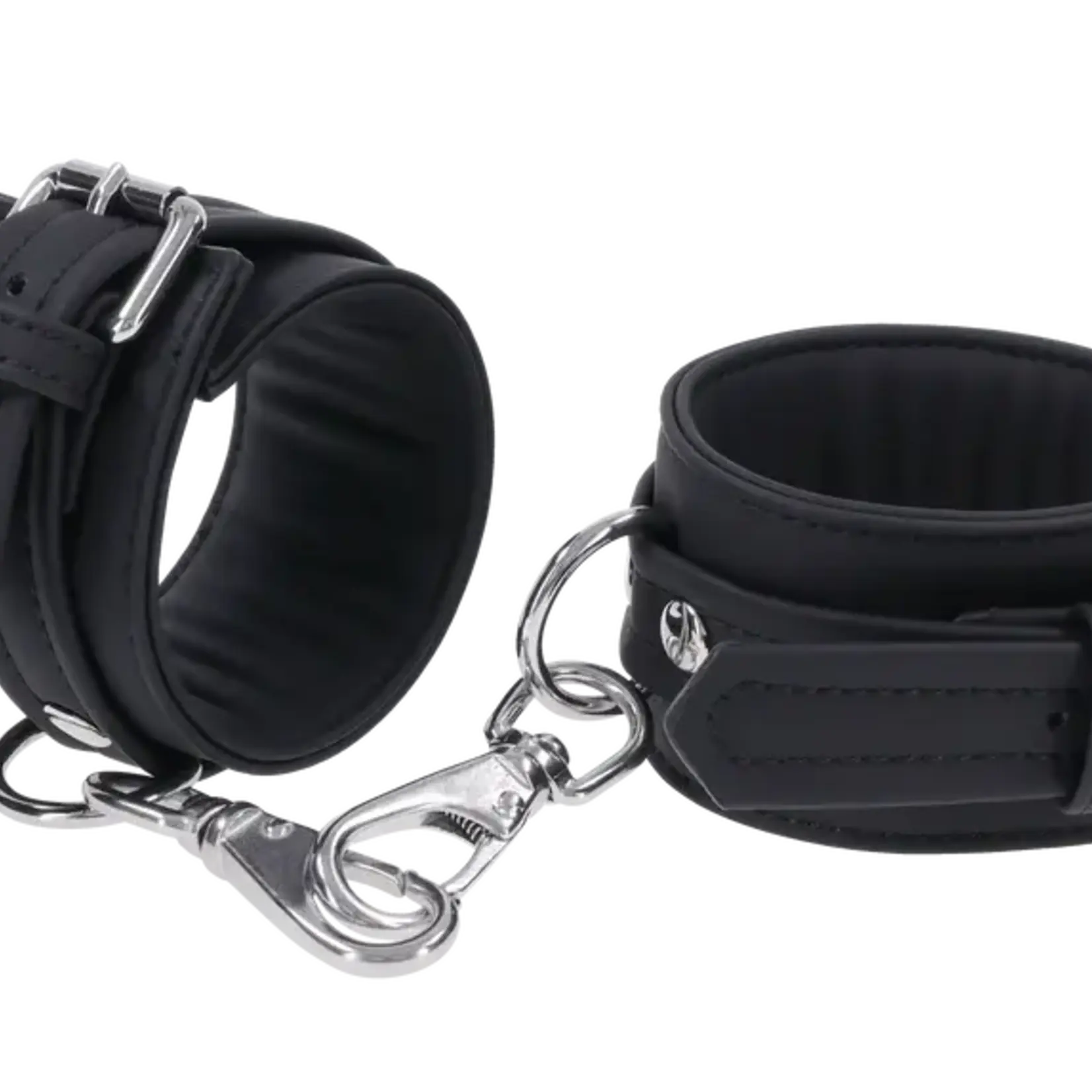 Sportsheets Signature Midnight Muse Handcuffs - Black/Silver