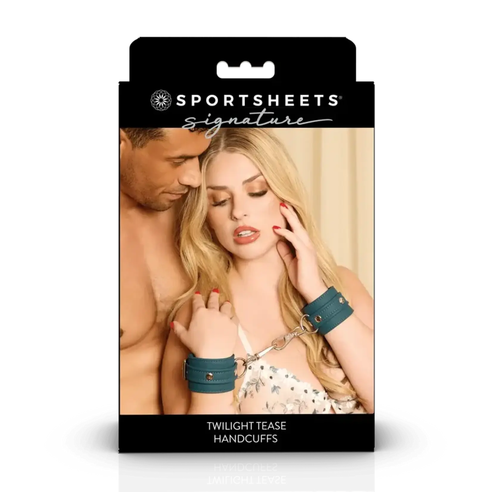 Sportsheets Signature Twilight Tease Handcuffs - Blue/Silver