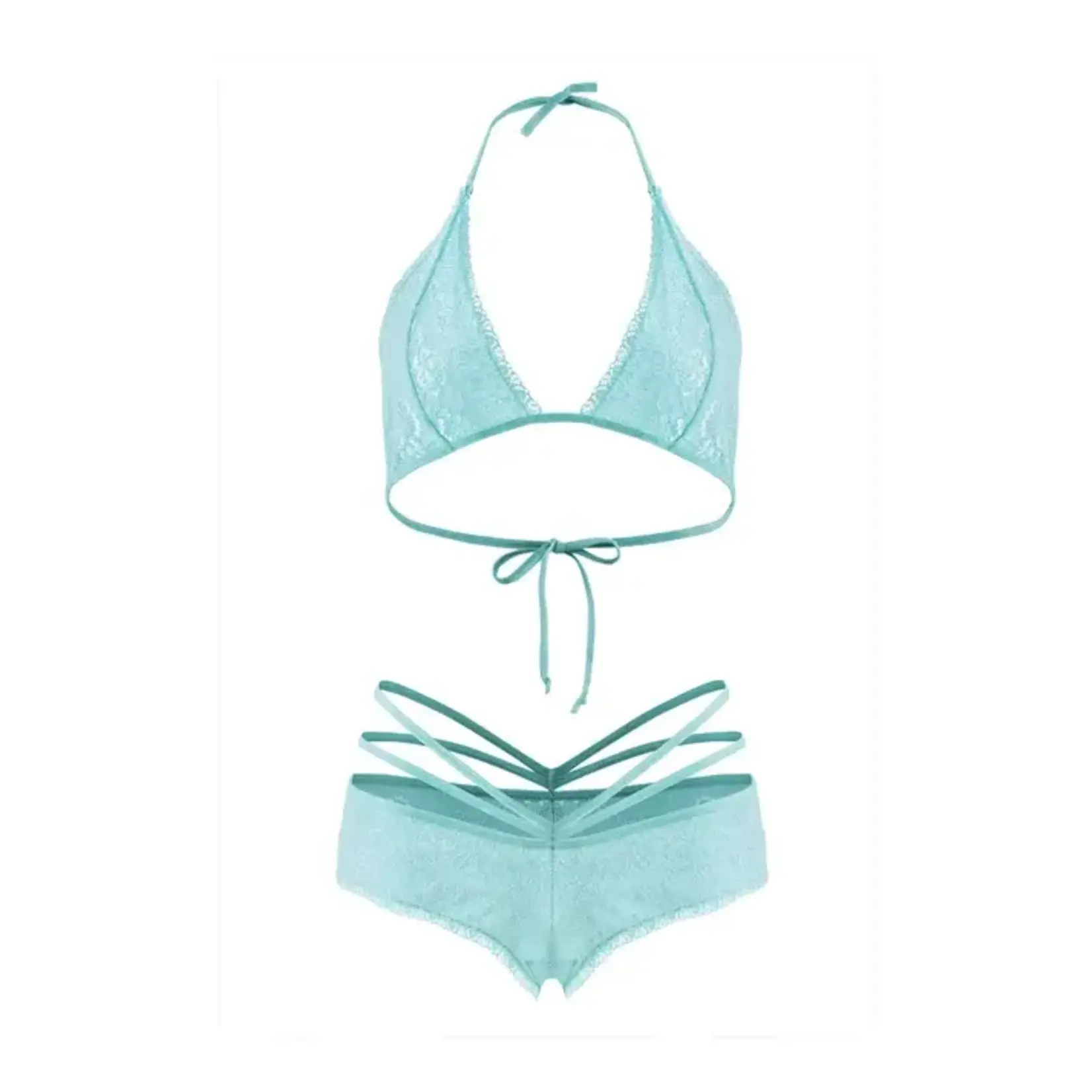Fantasy Lingerie Forget Me Not Bralette & Caged Shortie - 3X/4X