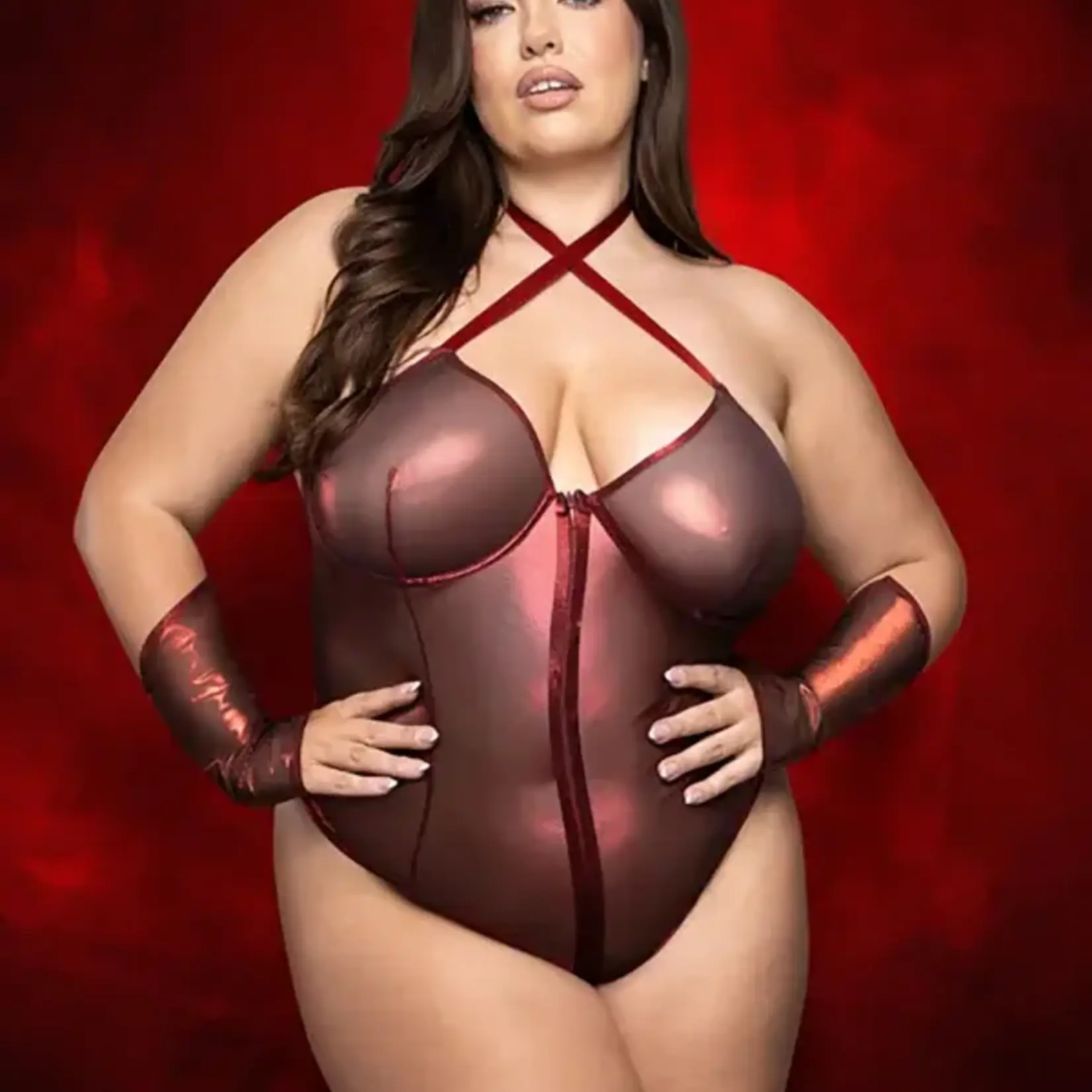 Fantasy Lingerie Raising Hell 3Pc Devil Costume Set 3X/4X