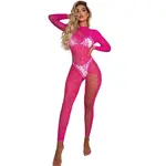 Black Pearl Intimates Black Pearl Leopard Lace Catsuit - Pink - O/S