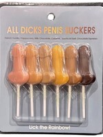 Kheper Games All Dicks Penis Suckers (6 Pack) - Assorted Flavors