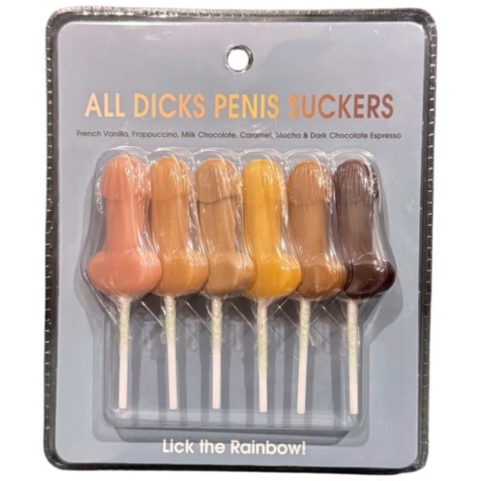 Kheper Games All Dicks Penis Suckers (6 Pack) - Assorted Flavors