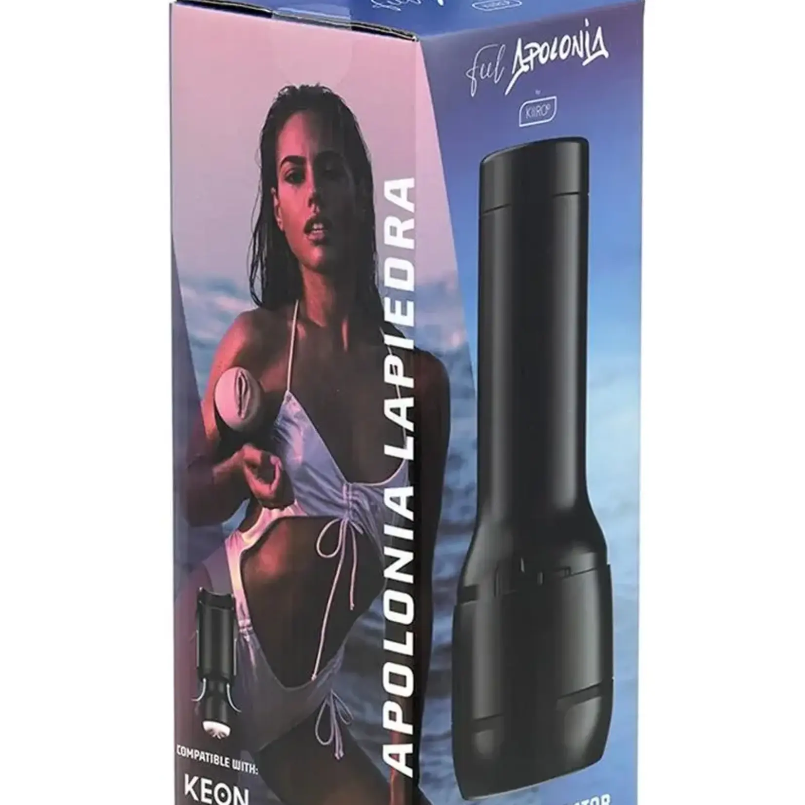 KIIROO Kiiroo Feel Apolonia Lapiedra Stroker Interactive Pussy Masturbator - Black/Vanilla