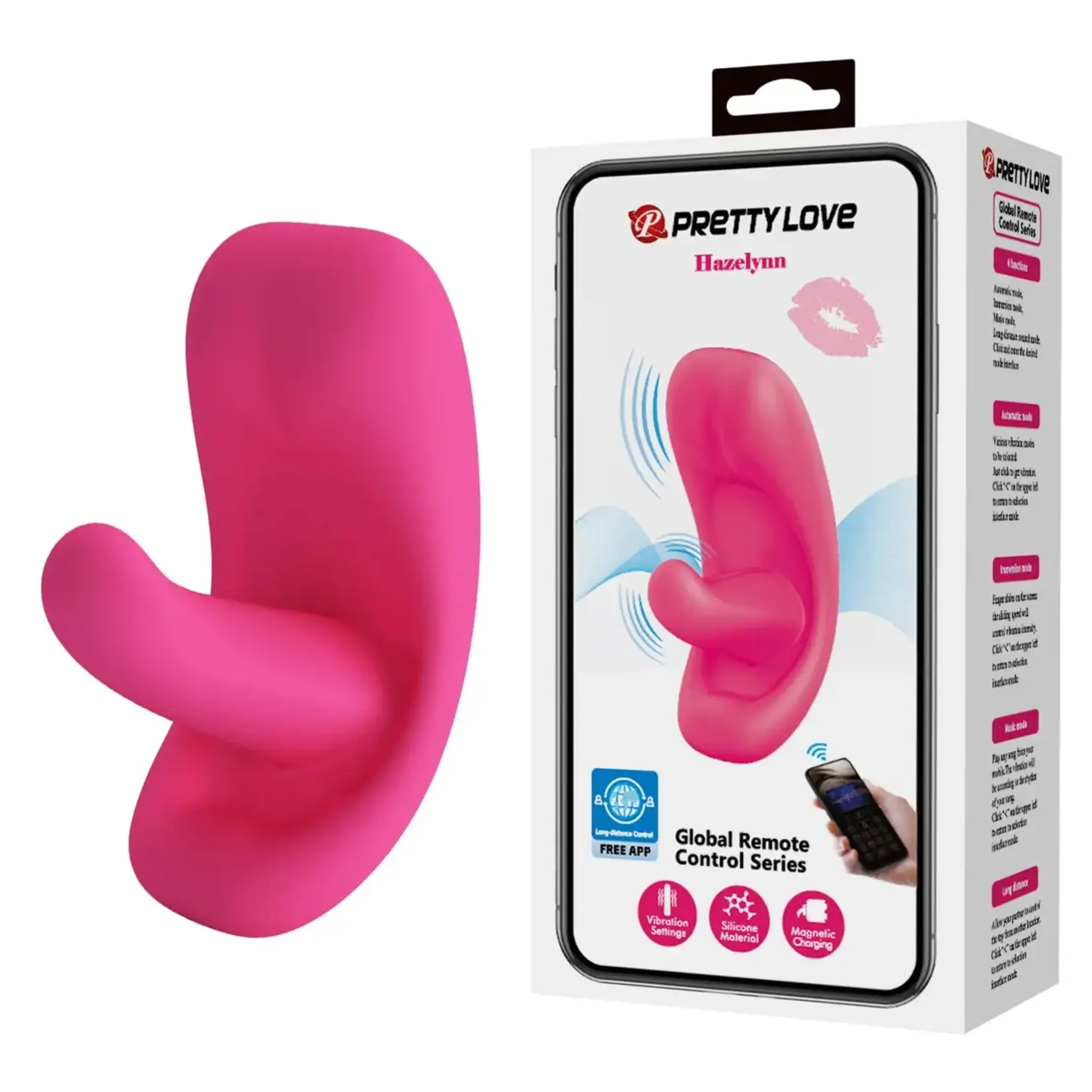 Pretty Love Pretty Love Hazelynn App-Controlled Vibrator Pink