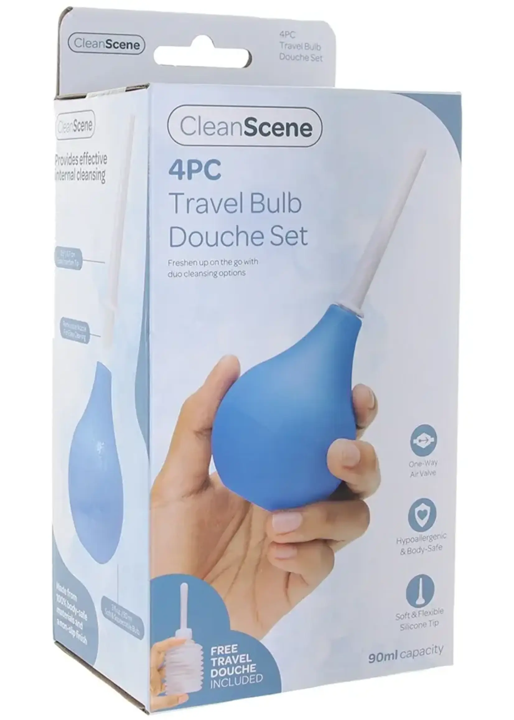 XR Brands Clean Stream AquaClean 90 ml Travel Bulb Douche
