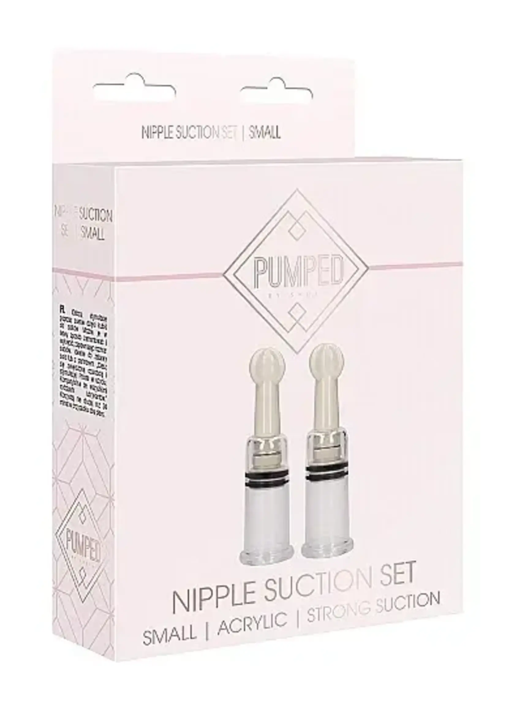 Shots Pumped Pumped Nipple Suction Set Small Transparent