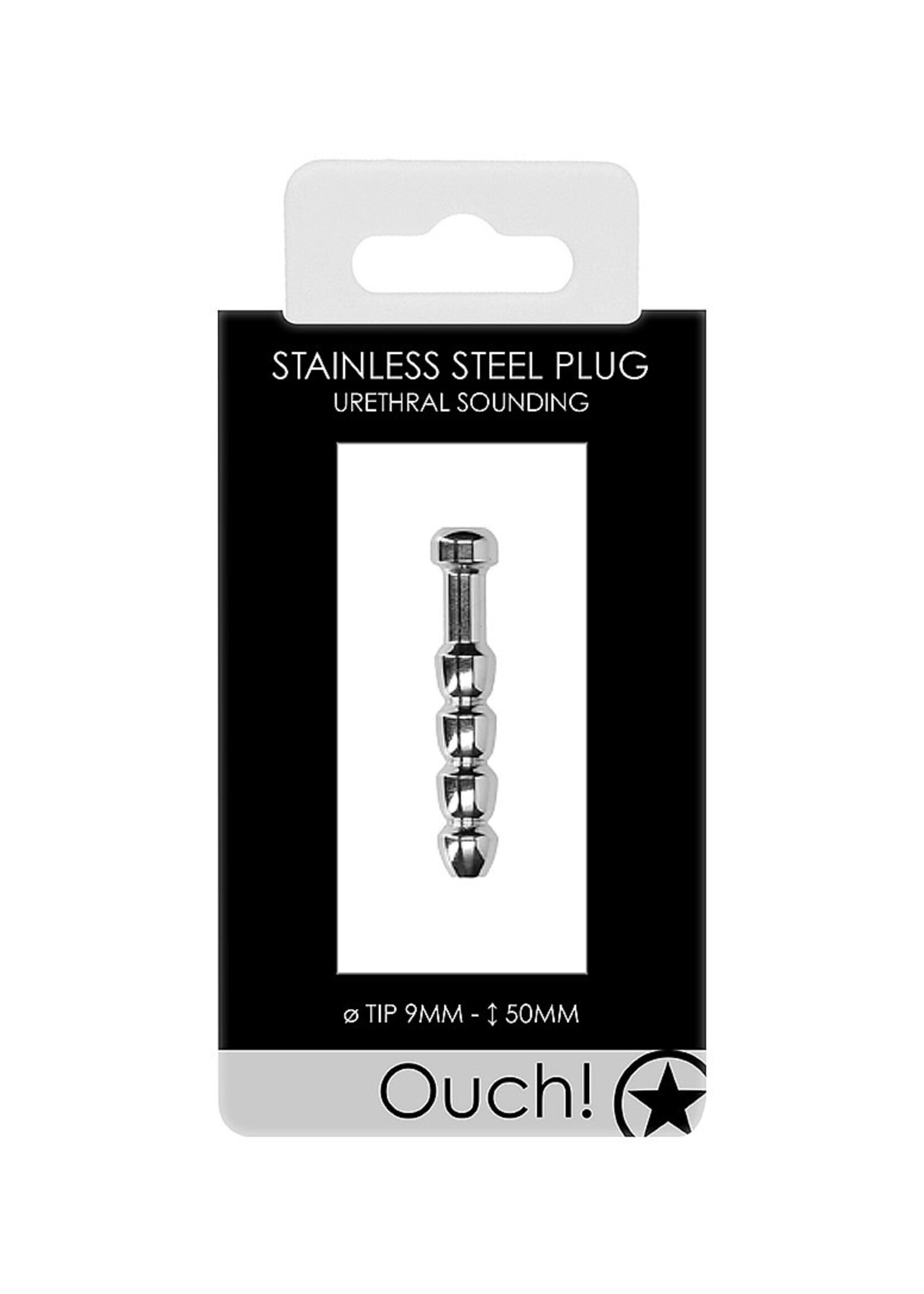Shots Ouch! Shots Ouch 9 mm Urethral Sounding Metal Plug