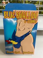 Male Power Blue Swallow G-String - One Size - Blue