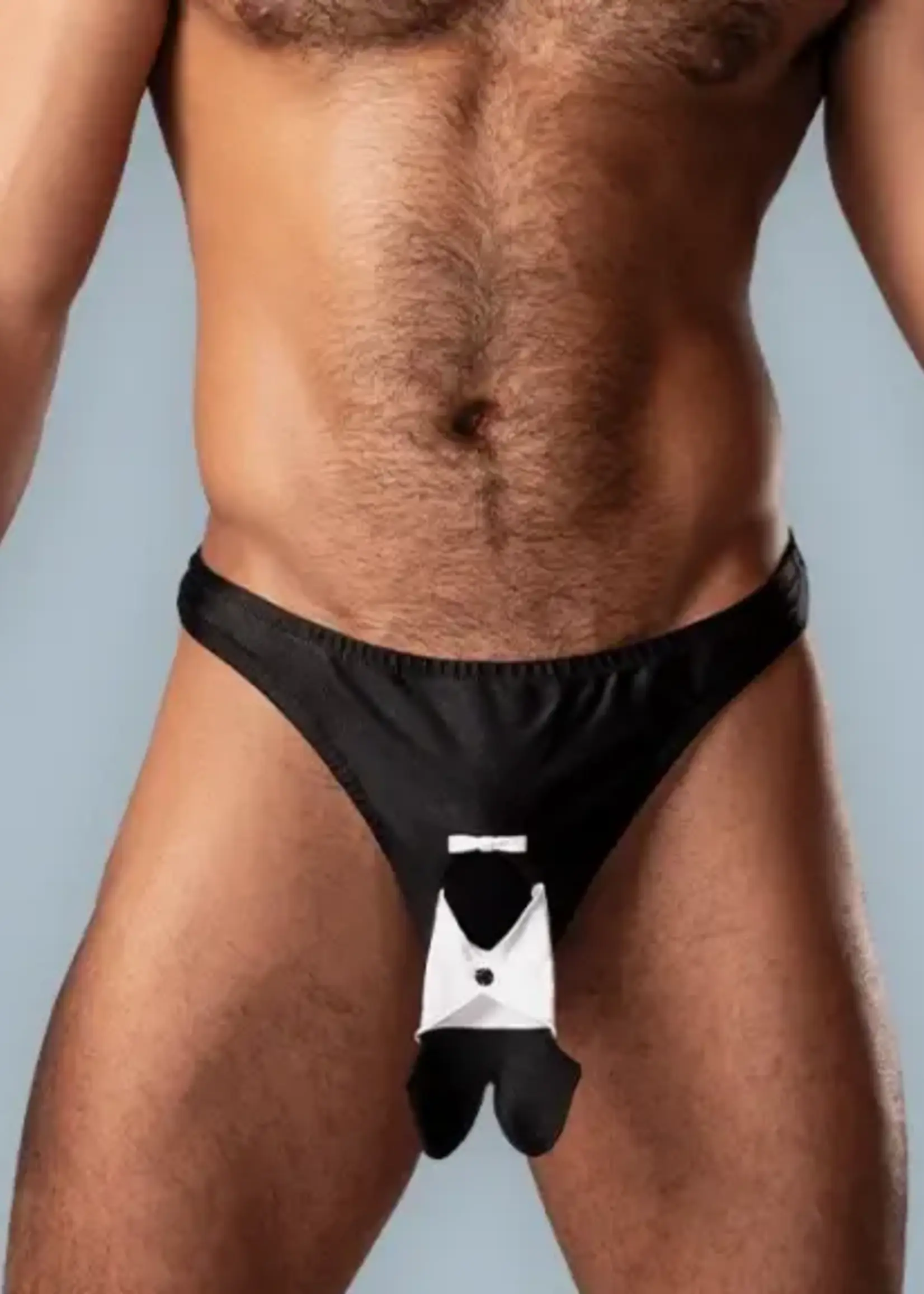 Male Power Dapper Dick Thong - One Size - Black