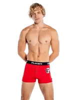 Roma Costumes Playboy Mens Varsity Boxer Briefs - Red/White