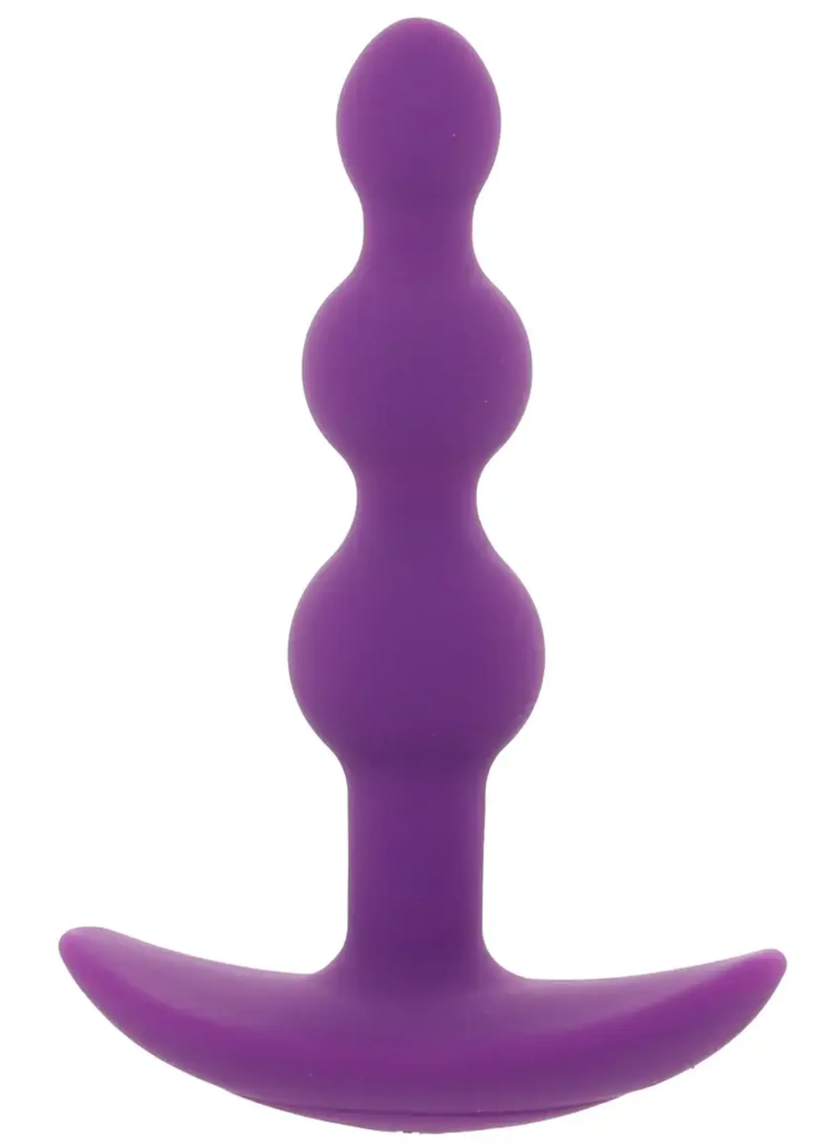 Doc Johnson A-Play Beaded Vibe Rechargeable Silicone Anal Plug With Remote Purple