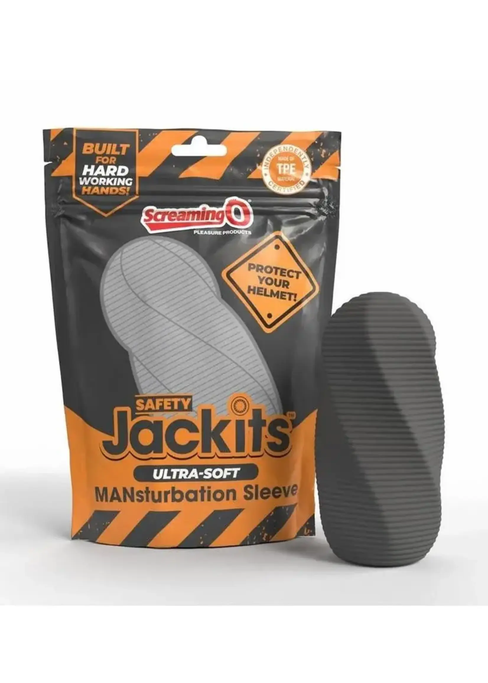 Screaming O Screaming O Safety Jackits Ultra-Soft MANsturbation Sleeve - Grey