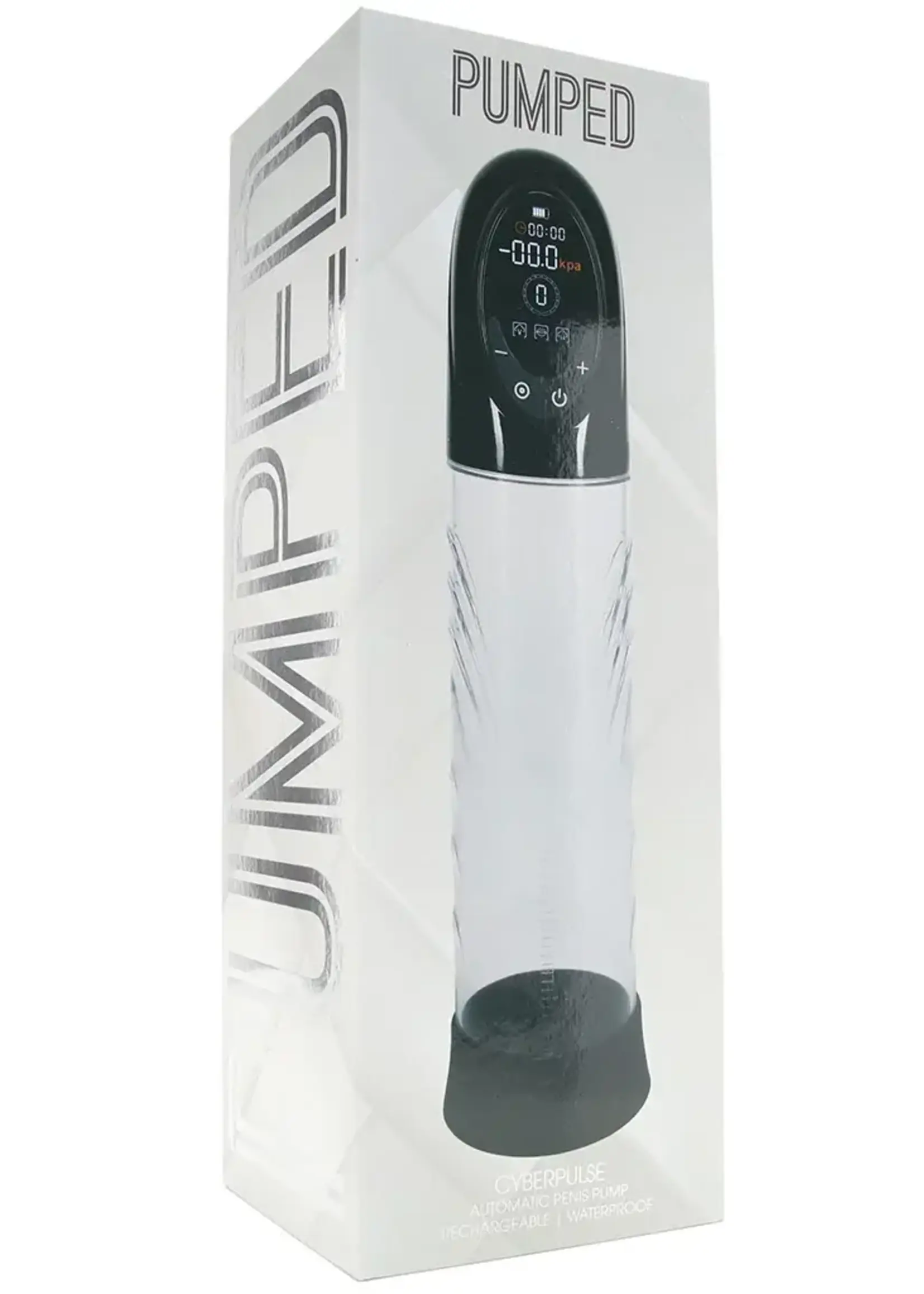 Shots Pumped Pumped CyberPulse 13 Function Automatic Rechargeable Penis Pump - Black