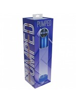 Shots Pumped Pumped Automatic Waterproof Rechargeable Silicone Penis Pump - Metal Blue