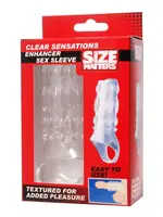 XR Brands Size Matters Size Matters Clear Sensations Enhancer Sex Sleeve