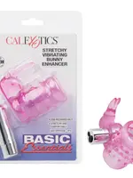 Calexotics Basic Essentials Stretchy Vibrating Bunny Enhancer Waterproof Pink