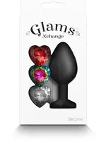 nsnovelties Glams Xchange Heart - Medium - Black