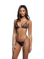 Roma Costumes Corporate Crush 2pc Set - Leopard - O/S