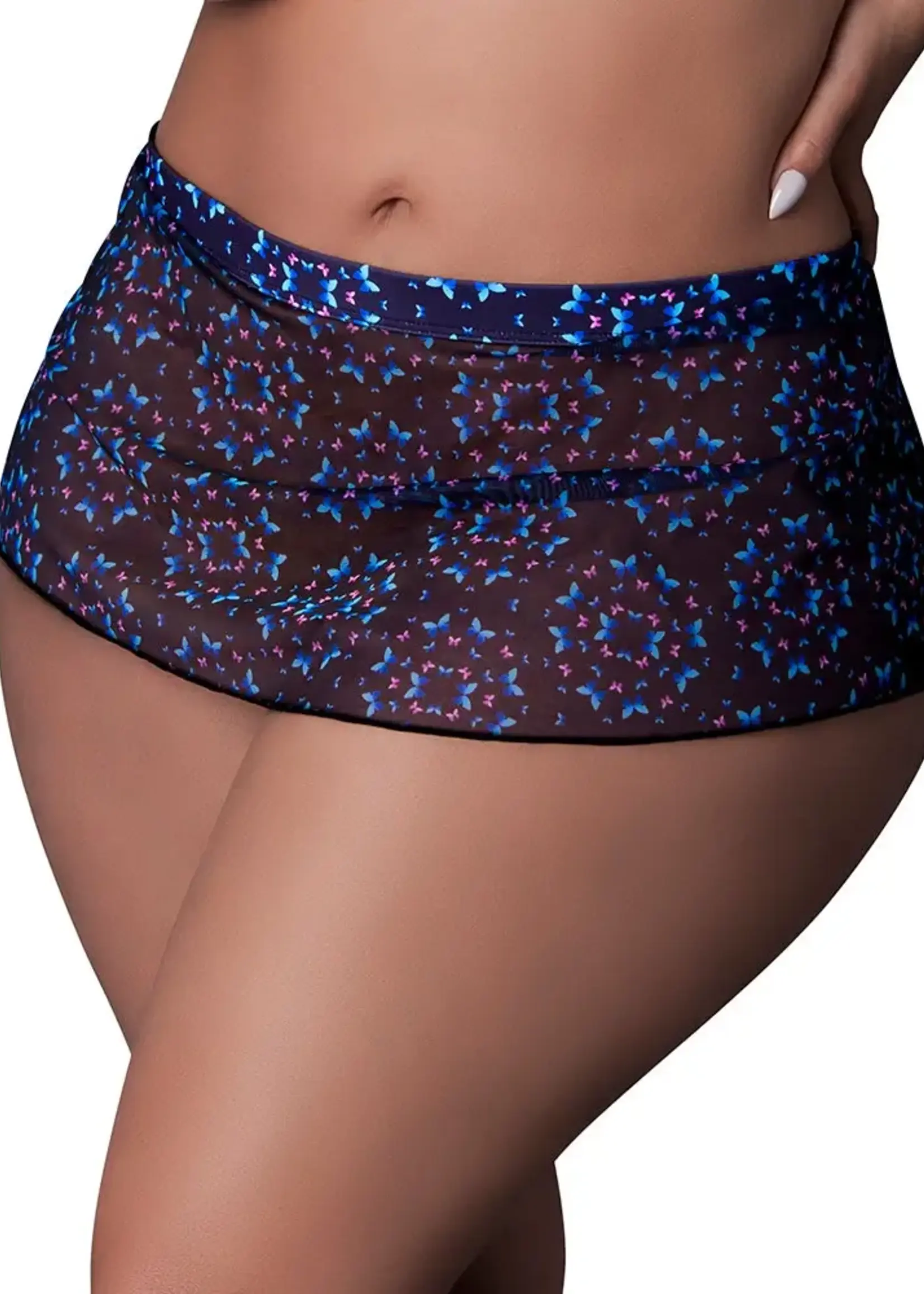 Fantasy Lingerie Hazy Dayz Skirt Butterfly Queen Size