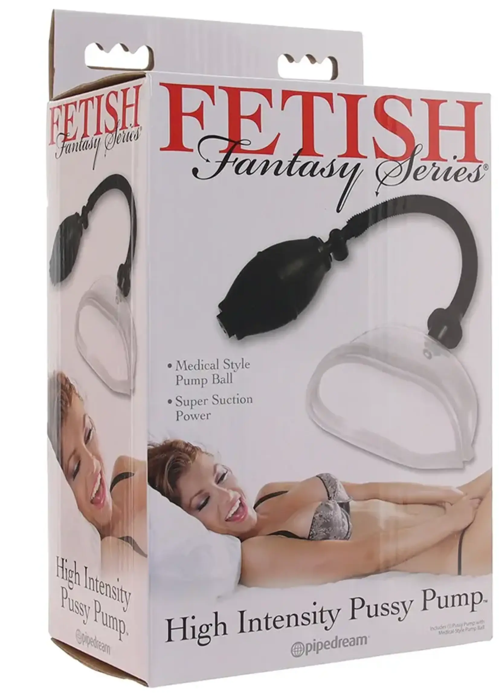 Lux Fetish Fetish Fantasy Series High Intensity Pussy Pump - Clear and Black
