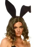 Leg Avenue Leg Avenue Bendable Velvet Bunny Ears - OS - Black